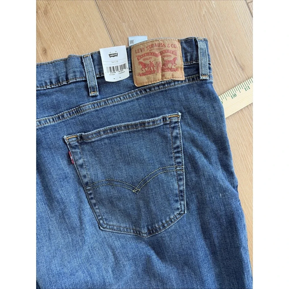 Levis 541 Athletic Fit‎ Tapered Leg Stretch Denim Jeans Men's Size 54 X 32 Big